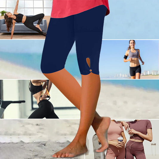 🥰Tummy Control Knee Lungime genunchi Capri Leggings pentru femei