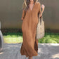 【M-3XL】👗V-Neck Rochii elegante de culoare solidă