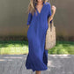 【M-3XL】👗V-Neck Rochii elegante de culoare solidă