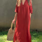 【M-3XL】👗V-Neck Rochii elegante de culoare solidă