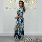 💖2025 Femeii Fashion Leaf Print Jumpsuit