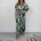💖2025 Femeii Fashion Leaf Print Jumpsuit