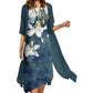 🌸Rochie costum pentru femei din două piese cu imprimeu floral