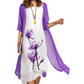 🌸Rochie costum pentru femei din două piese cu imprimeu floral