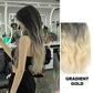 🌈Culoare gradient bucată de perucă ondulată bucată【🌸Cadoul perfect pentru tine însuți】