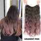 🌈Culoare gradient bucată de perucă ondulată bucată【🌸Cadoul perfect pentru tine însuți】
