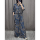 Set cămașă și pantaloni din două piese pentru femei