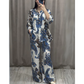 Set cămașă și pantaloni din două piese pentru femei