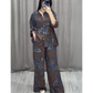 Set cămașă și pantaloni din două piese pentru femei