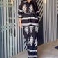 Moda Casual imprimate Top și pantaloni Suit pentru femei Plus Dimensiune