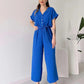 40%OFF💖 Femeii V-Neck cu mânecă scurtă Casual Jumpsuit