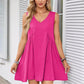 💗Women's V-Neck Sleeveless Vest Loose rochie plisată👗
