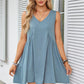 💗Women's V-Neck Sleeveless Vest Loose rochie plisată👗
