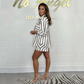 🌞Doamnelor de vară Casual Stripe două piese Set💗
