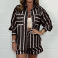 🌞Doamnelor de vară Casual Stripe două piese Set💗