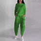 Costum sport casual pentru femei cu mai multe buzunare