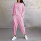 ✨2024 Produse noi💖Set de 2 piese cu bluză cu mâneci lungi și gât rotund și pantaloni