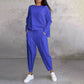 ✨2024 Produse noi💖Set de 2 piese cu bluză cu mâneci lungi și gât rotund și pantaloni