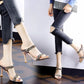 Eleganța este atât de simplă 👡 Sandale Stiletto cu vârf deschis cu pietre