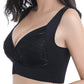 [Cadou special]  Comfort Extra Elastic încrucișat Suport fără fir Lace Bra pentru Plus Dimensiune