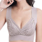 [Cadou special]  Comfort Extra Elastic încrucișat Suport fără fir Lace Bra pentru Plus Dimensiune