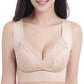 [Cadou special]  Comfort Extra Elastic încrucișat Suport fără fir Lace Bra pentru Plus Dimensiune