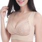[Cadou special]  Comfort Extra Elastic încrucișat Suport fără fir Lace Bra pentru Plus Dimensiune