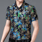 Tricou bărbătesc cu mânecă scurtă, cu un model trendy