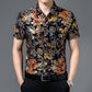 Tricou bărbătesc cu mânecă scurtă, cu un model trendy
