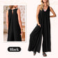 Femeii Casual V-Neck Sleeveless Wide Leg Jumpsuit