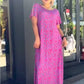 👗 Rochie Florală pentru Mărimi Mari în Violet