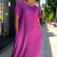 👗 Rochie Florală pentru Mărimi Mari în Violet