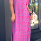 👗 Rochie Florală pentru Mărimi Mari în Violet