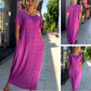 👗 Rochie Florală pentru Mărimi Mari în Violet