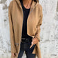 Moda casual cu mânecă lungă Zip-Up Hooded Sweatshirt Jacket