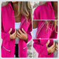 Moda casual cu mânecă lungă Zip-Up Hooded Sweatshirt Jacket