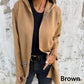 Moda casual cu mânecă lungă Zip-Up Hooded Sweatshirt Jacket