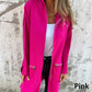 Moda casual cu mânecă lungă Zip-Up Hooded Sweatshirt Jacket