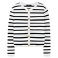 【🎉Elegant și încrezător】💖Pulover cardigan cu dungi trendy pentru femei cu buzunare