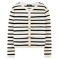 【🎉Elegant și încrezător】💖Pulover cardigan cu dungi trendy pentru femei cu buzunare