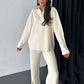 💖Set din două piese pentru femei Comfort Ribbed Knit Slit