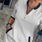Rochie casual pentru femei cu gât în V și mâneci 3/4