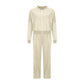 📦Femei cu mânecă lungă Zip Coat Drawstring Sweatpants 2-Piece Sets