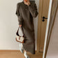 📦Elegant vrac solid culoare Turtleneck Knit rochie