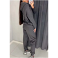 📦Livrare gratuită📦Tricou cu glugă și jogger cu manșete, set 2 piese, pentru femei