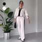 🌸 Topuri cu fermoar la rever pentru femei ＆ Set de pantaloni 2 piese