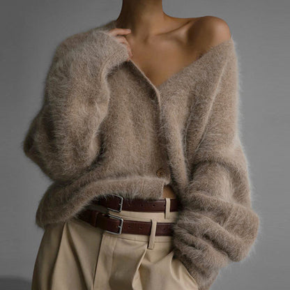 💟Cardigan confortabil din tricot pufos pentru femei