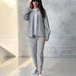 S-3XL✨Colecția toamnă/iarnă✨  Set casual de top și pantaloni cu nasturi