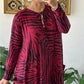 Femeii Casual Moda Zebra model rochie cu buzunare
