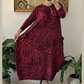 Femeii Casual Moda Zebra model rochie cu buzunare